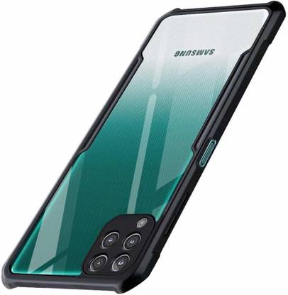VAPRIF Back Cover for Samsung Galaxy F62, Transparent Hybrid Hard PC Back TPU Bumper