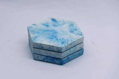 Concrete Aesthetics Hexagon Stone Coaster Set