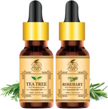 Khadi Ark Rosemary Oil (100% Pure Essential) (Combo of 2) 15 ML Each Hair Oil