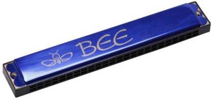 InfraHive Mouth Organ with 20 holes Musical Instrument 24 Notes Bee Mouth Organ for kids/Harmonica Mouth Organ Harmonica, Key of C Major for Beginner, Adults, Kids(Blue)