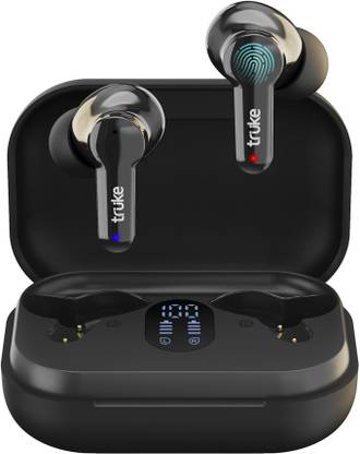 truke Buds Q1 with 30H Playtime, Quad Mic ENC, Game Mode, 10mm driver, AAC codec Bluetooth