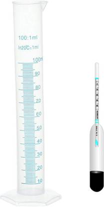 Indiginous Medigold Quality Milk Lactometer for Checking Milk Purity with in a Minute (1Pc Lactometer with 1Pc 100ML Testing Tube) Hydrometer