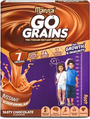 Manna Go Grains - Instant Multigrain Growth & Immunity Drink for Kids