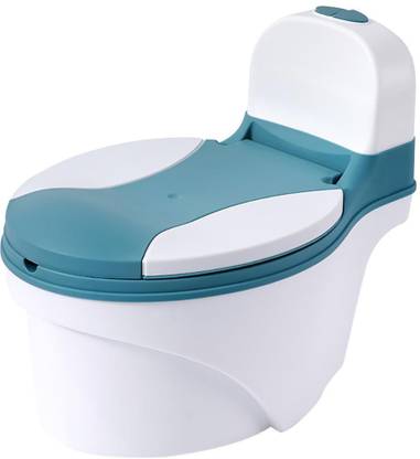 Eazy Kids Realistic Potty Training Seat for Boys and Girls, Removable Potty Topper and Pot, Wipe Compartment and Splash Guard Potty Seat