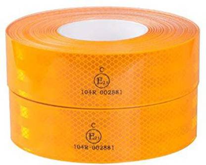 AutoVision E21 12 Feet High Intensity Retro Reflective Tape Yellow 50.8 mm x 3.65 m Yellow Reflective Tape