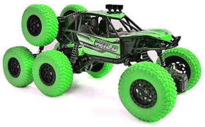 N2K2 Enterprise 8 Wheeler Rock Crawler Remote Control Car 8 Wheel Monster Truck Climbing Car Stunt 2.4GHZ 4WD 1:18 Scale Toys for 3 Years Old Kids, Boys (Multicolor)
