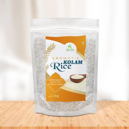 AGROVATION Aromatic Kolam Rice (Medium Grain, Raw)