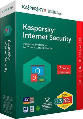 Kaspersky Internet Security 3 User 1 Year (Renewal)