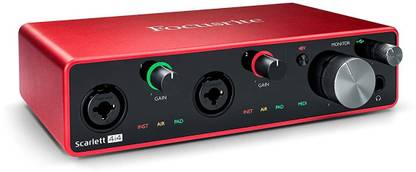 FOCUSRITE Scarlett 4i4 (3rd Gen) USB with Pro Tools, First Audio Interface