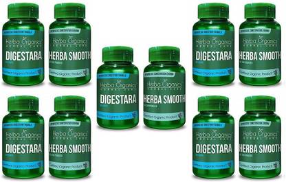 Herba Organics Digestara And Herba Smooth Capsule and Churna Helps To Relief In Acidity And Indigestion (60 Capsules + 30gm Churna) pack of 1