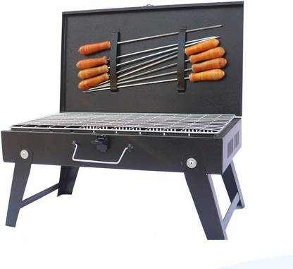 NE GRILLS BriefcaseStyleBarbecueCharcoalGrillRoastYourFoodatyourHome Charcoal Grill