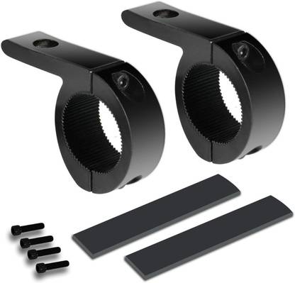 ALLEXTREME Universal Fog Light Horizontal Bar Clamp Mounting Bracket Kit 1"/ 1.5"/ 1.75"/ 2" for Car, Motorcycle, Jeep, SUV and Off Road Vehicles Bike Headlight Mount