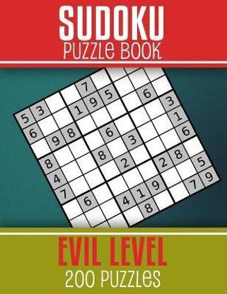 Sudoku Puzzle Book - Evil level 200 Puzzles