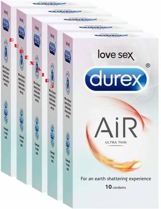 DUREX POWERFULL PYAR KA SATHI AIR CNDM PACK OF FIVE Condom