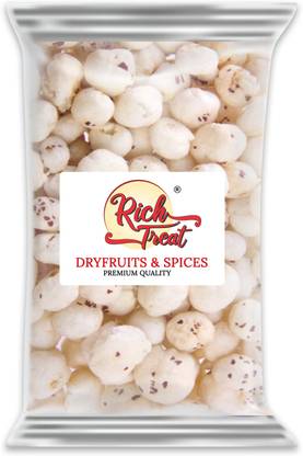 Rich Treat Lotus Seed PopNut / Gorgon nut Puffed Kernels (Phool Makhana) Fox Nut Grade - Big Phool Makhana