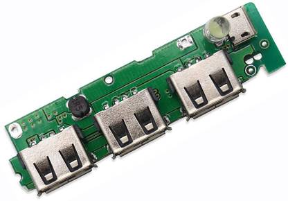 SYMFONIA 3 USB Output 5V 1A Mobile Power Bank Charging Module Controller Step Up Boost Power Module Circuit 18650 Lithium Battery Charging Board LED Indicator Power Supply Electronic Hobby Kit