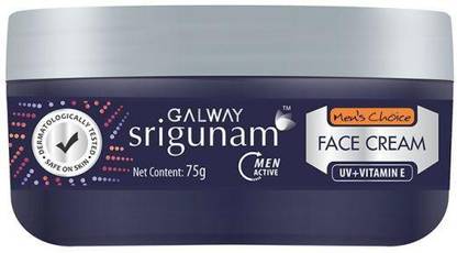 galway Srigunam Men's Choice Face Cream, UV + Vitamin-E