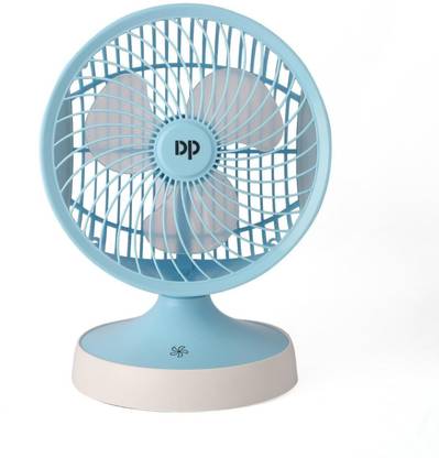 DP.LED RECHARGEABLE SPEED FAN 90 mm 3 Blade Table Fan