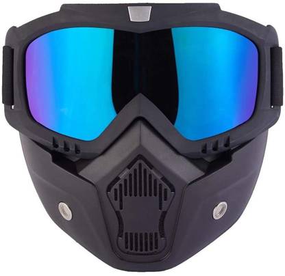 AXWee Rainbow Safety Goggles Motorcycle Goggles With Detachable Mask Riding Safety Goggles