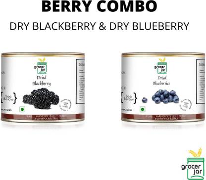 GROCERJAR EXOTIC BERRY COMBO DRY BLACKBERRY & DRY BLUEBERRY Assorted Fruits & Nuts, Blueberry