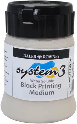 DALER ROWNEY System3 Acrylic Colour Block Printing Medium, 250ml
