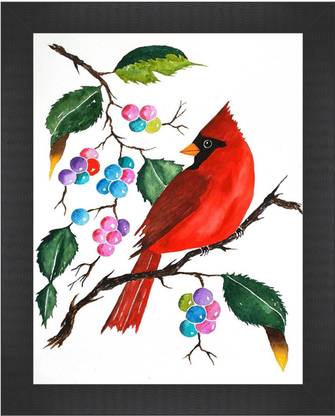 Darsh Craft Angry Bird Photo Frame Digital Reprint 10 inch x 8 inch Painting