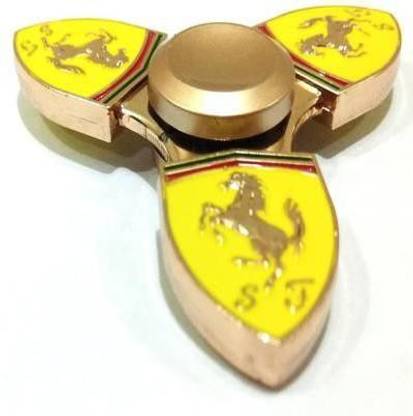 MON N MOL TOY Ferrari Style Sports Car Horse Metal Fidget Spinner Golden