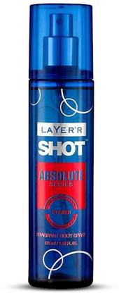 LAYER'R Shot - Absolute Series - Power Deodorant Spray  -  For Men