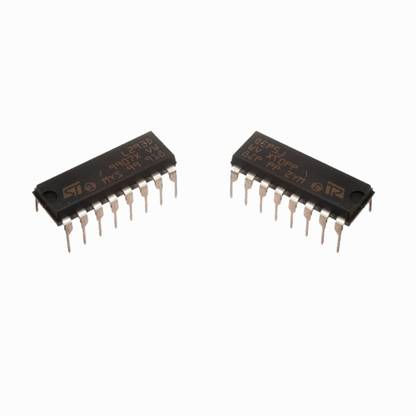 geeta enterprises (Pack of 2 Pc) L293D DIP 16-pin IC Stepper Motor Drivers Controllers (Black) Electronic Components Electronic Hobby Kit