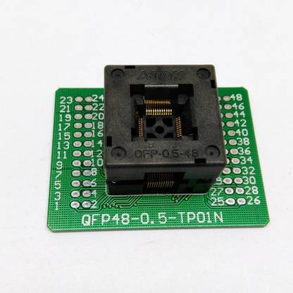 IoTrue QFP48 TQFP48 LQFP48 0.5mm Picth Programming Socket Adaptor Electronic Components Electronic Hobby Kit