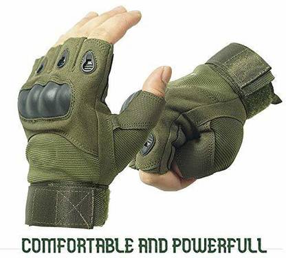 Leosportz Actical Finger less Gloves for Cycling Climbing Hiking Hunting Cycling Gloves