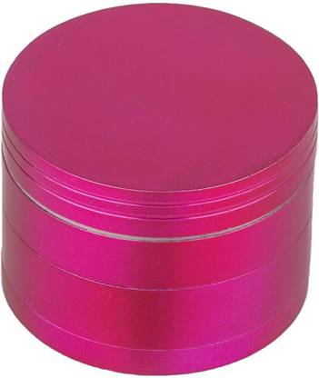 SEPARATE WAY 42MM Herb Crusher Grinder Aluminium with Honey Dust Filter with 4 Part, Pink Hand Muller Grinder