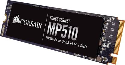 Corsair MP510 480 GB Laptop Multicolor PCIe NVMe Internal Solid State Drive (SSD) (Force Series MP510 480GB NVMe PCIe Gen3 x4 M.2 SSD)