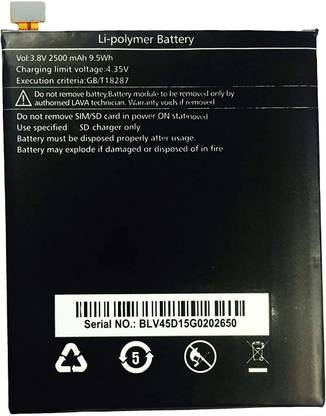 Lapvious Mobile Battery For  Lava Iris X5 4G