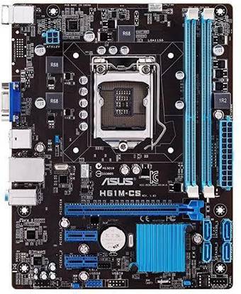 Chiptrades Asus Motherboard H61 ME LGA1151Socket ATX Intel H61 Chipset DDR3 Motherboard for Desktop