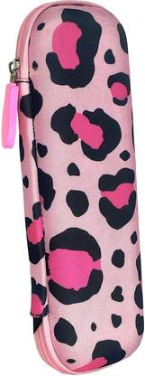 UNIGEAR Eva Pencil Box Pink Leopard Art EVA Pencil Box