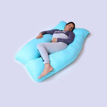 VAIDHI Pure Cotton U shape Pregnancy Sleeping Pillow for Pregnant woman Polyester Fibre Solid Pregnancy Pillow Pack of 1