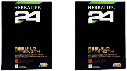 HERBALIFE H24 Rebuild Strength - Chocolate Flavor Post Workout Drink 2 PCS Casein Protein