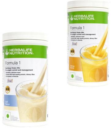 HERBALIFE Formula 1 Shake Mix- Kulfi Flavor & Mango Flavor For Weight Loss Plant-Based Protein