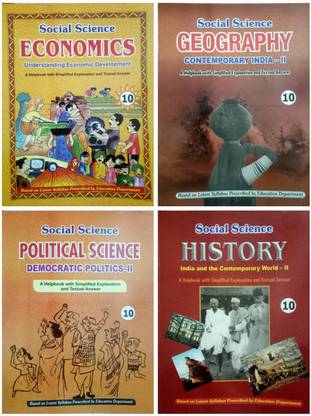 Help Book Ncert Social Science, History, Geography, Political Science, Economics, A Helpbook With Simplified Explanation And Textual Answer , Class Tenth