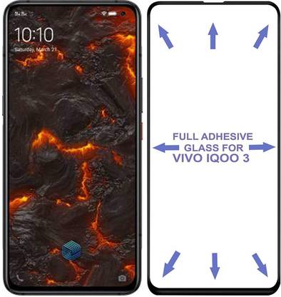 ULTIMATE Edge To Edge Tempered Glass for 9H Original and Ultimately made for Vivo QOO3