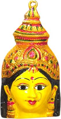 Epoojacart Varalakshmi Ammavari Face - Laxmi Mukhota - Decorative Showpiece  -  3.5 cm
