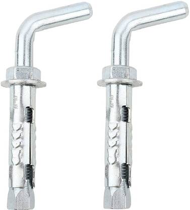 Lovely 8x75 mm Set of 2 Pcs. L-Hook Fastener / Geyser Hook Hanger . Drop-In Anchor