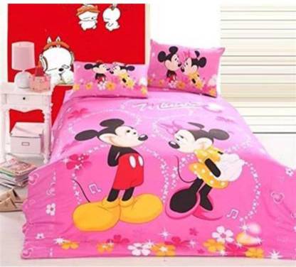 Supreme Home Collective 144 TC Microfiber Single Printed Flat Bedsheet