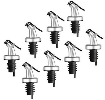 Zohica Oil Dispenser Bottle Stopper, Wine Stopper Spirit Bottle Cap (Pack of 8) Plastic Bottle Stopper