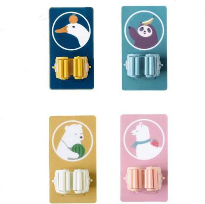 Gopani Multicolor Plastic Broom Holder