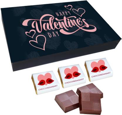 CHOCOINDIANART Sweet, Happy Valentine's Day, 12 Chocolate GiftS Box, Truffles