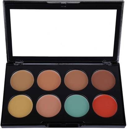 B W ALL BLACK PROFESSIONAL MAKEUP HIGHLIGHTER & CONTOUR Conceal Correct Contour Palette - Light 02 Concealer
