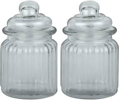 T R Creation Glass Grocery Container  - 350 ml