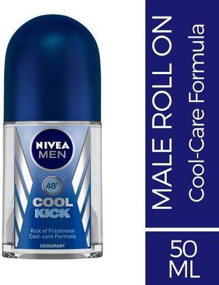 NIVEA Men Deodorant Roll On, Cool Kick, 48h Long lasting Freshness(50ml) Deodorant Roll-on  -  For Men